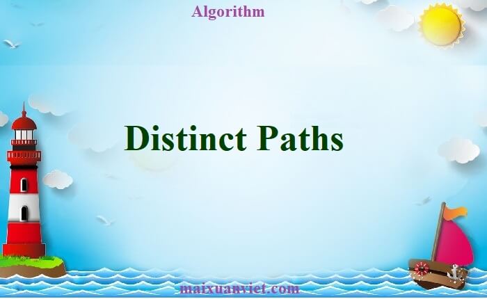 Distinct Paths - VietMX's Blog