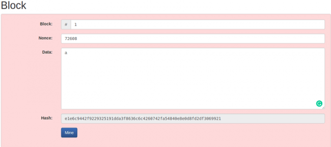 Blockchain Block Hashing