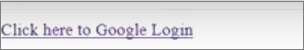 Google Login link