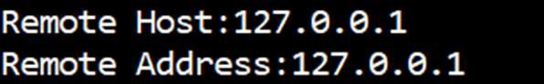 Remote Host Remote Address on Console Log