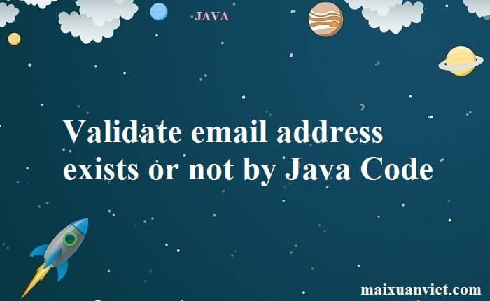 java check if email address exists