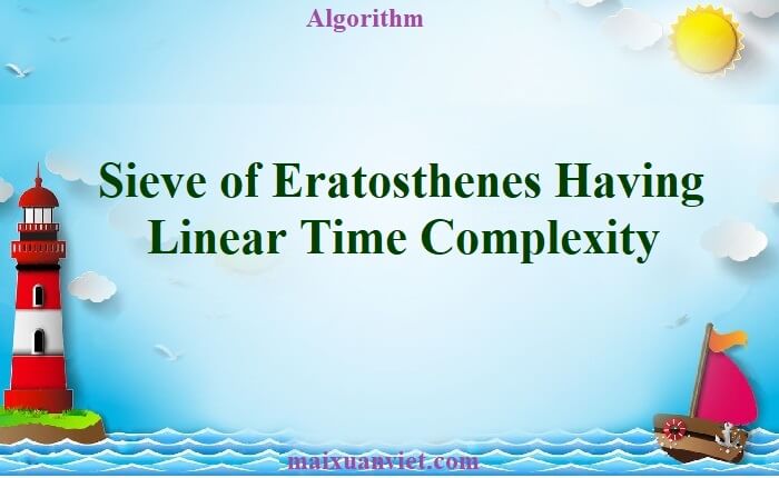 what is time complexity of sieve of eratosthenes