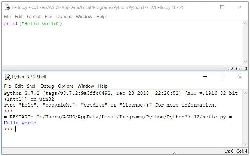 Run Python programs in IDLE Run Python programs in IDLE