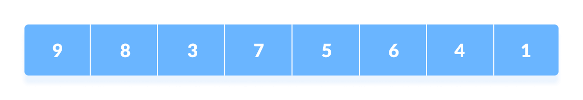 Shell sort step