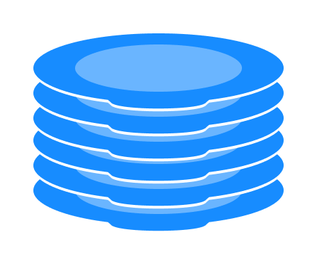 elements on stack are added on top and removed from top just like a pile of plate