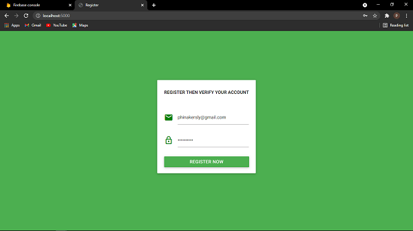 Register Page