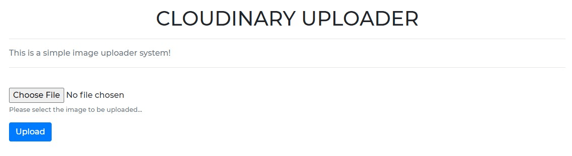 Uploading Images to Cloudinary using Node.js - VietMX's Blog