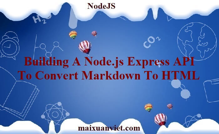 node js html to markdown