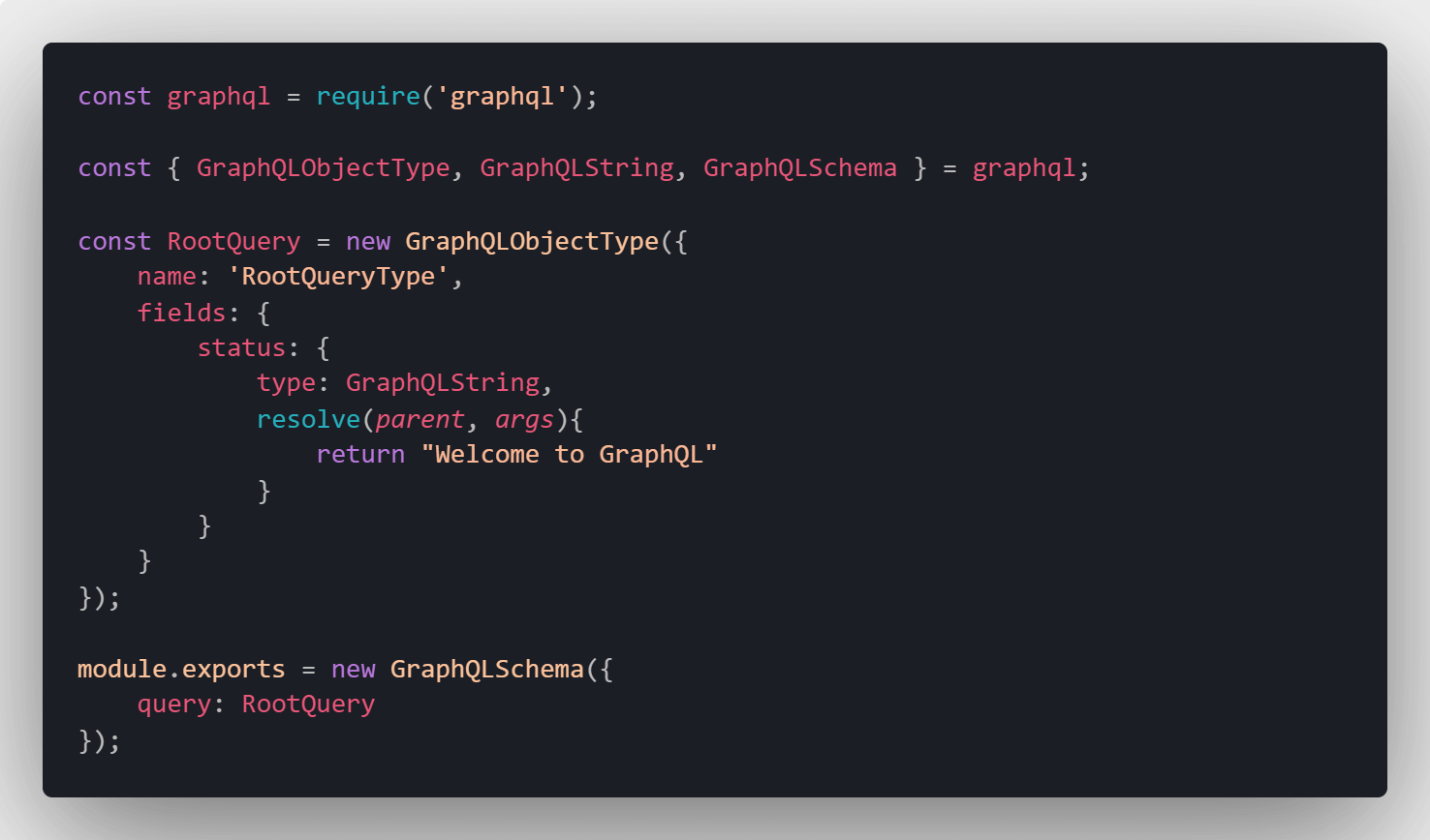 Initialize GraphQL Schema