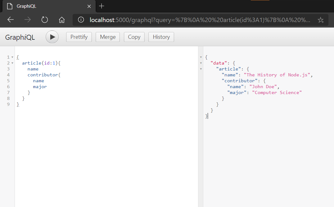 Run GraphQL Query In Browser