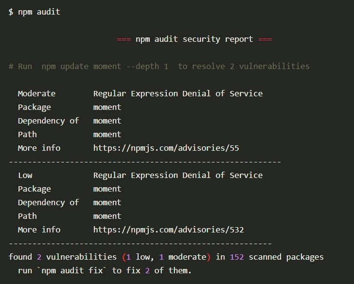 NPM Audit Report