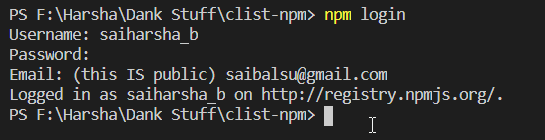 NPM Login