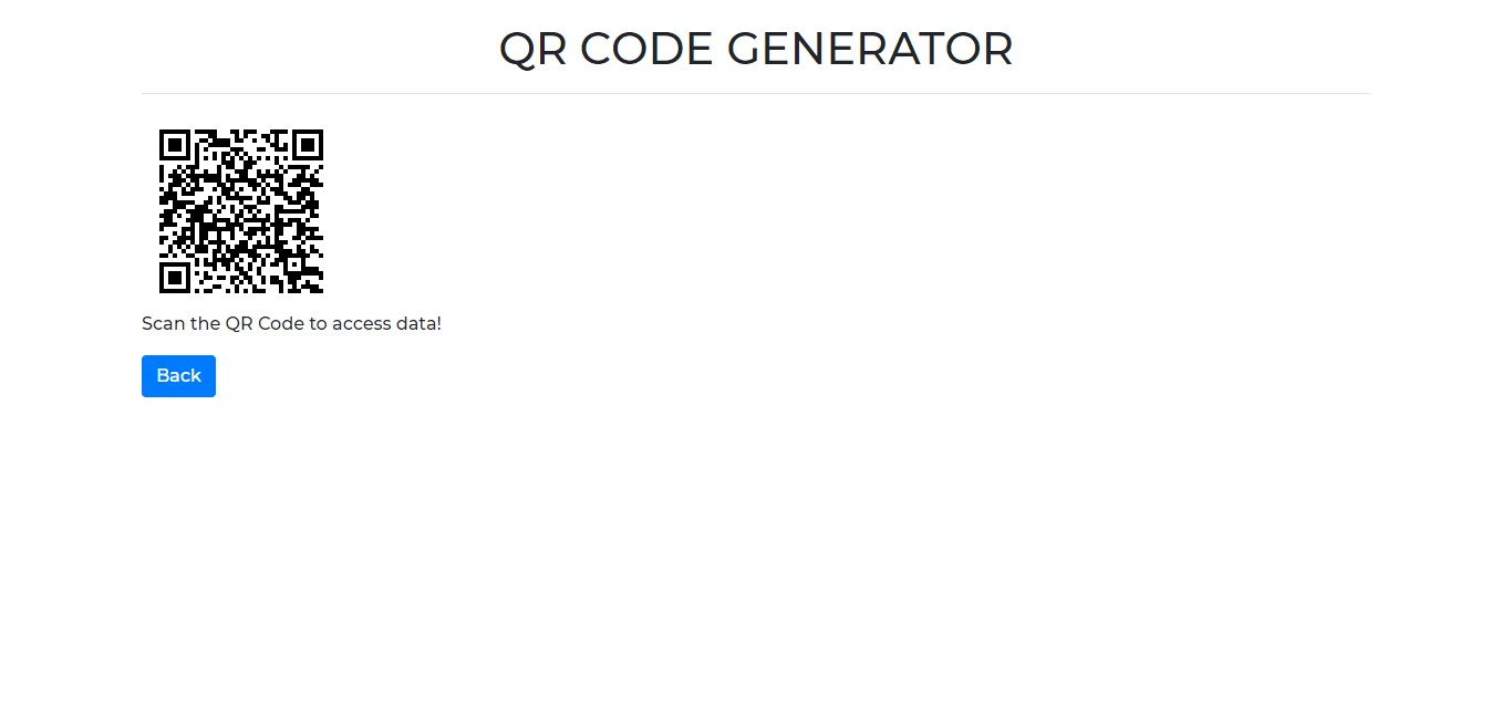 QR Code Webpage