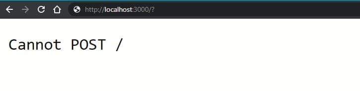 Server POST request error