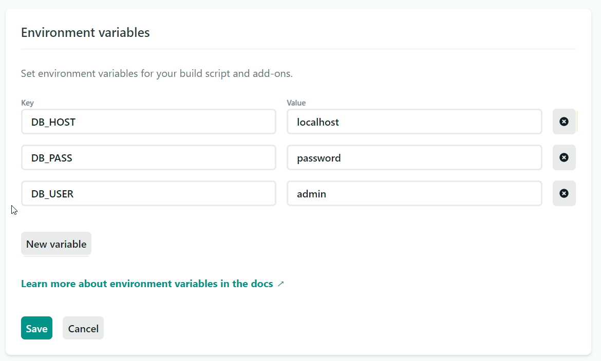 Environment Variables