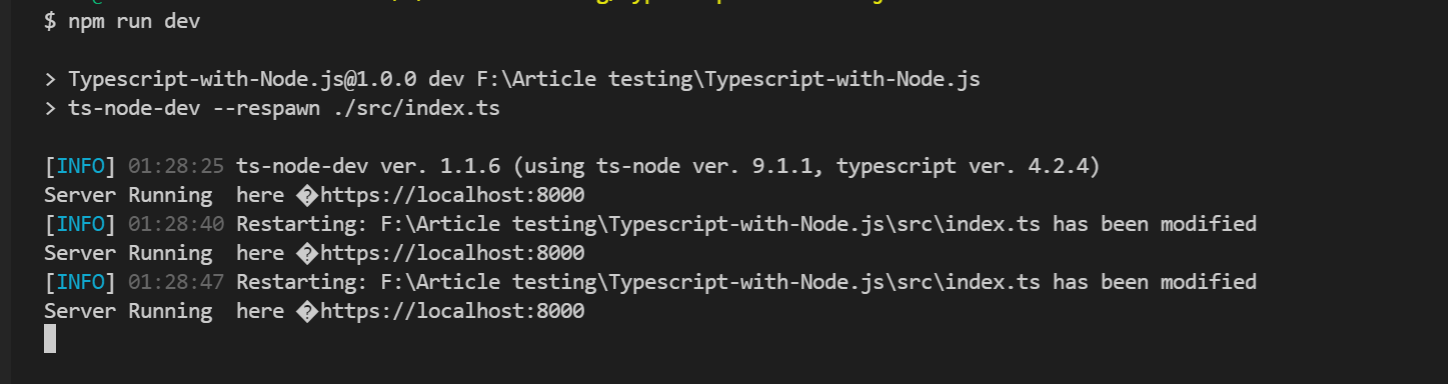 Ts-node-dev