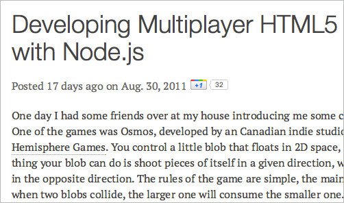 Developing Multiplayer HTML5 Games with Node.js