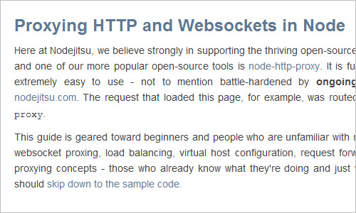 Proxying HTTP and Websockets in Node