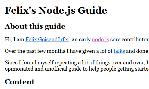 Felix’s Node.js Guide